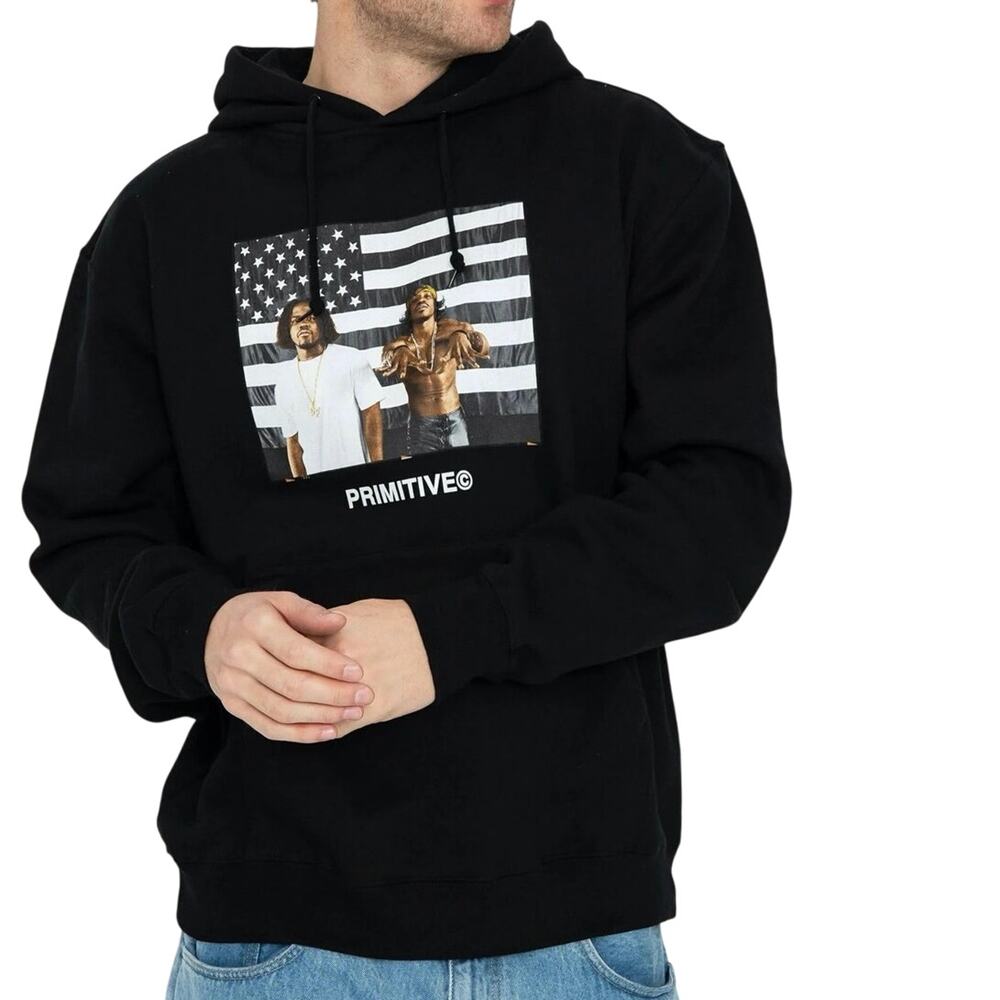 PRIMITIVE x OUTKAST Stripes Hoodie Size XL New with Tag MSRP $100